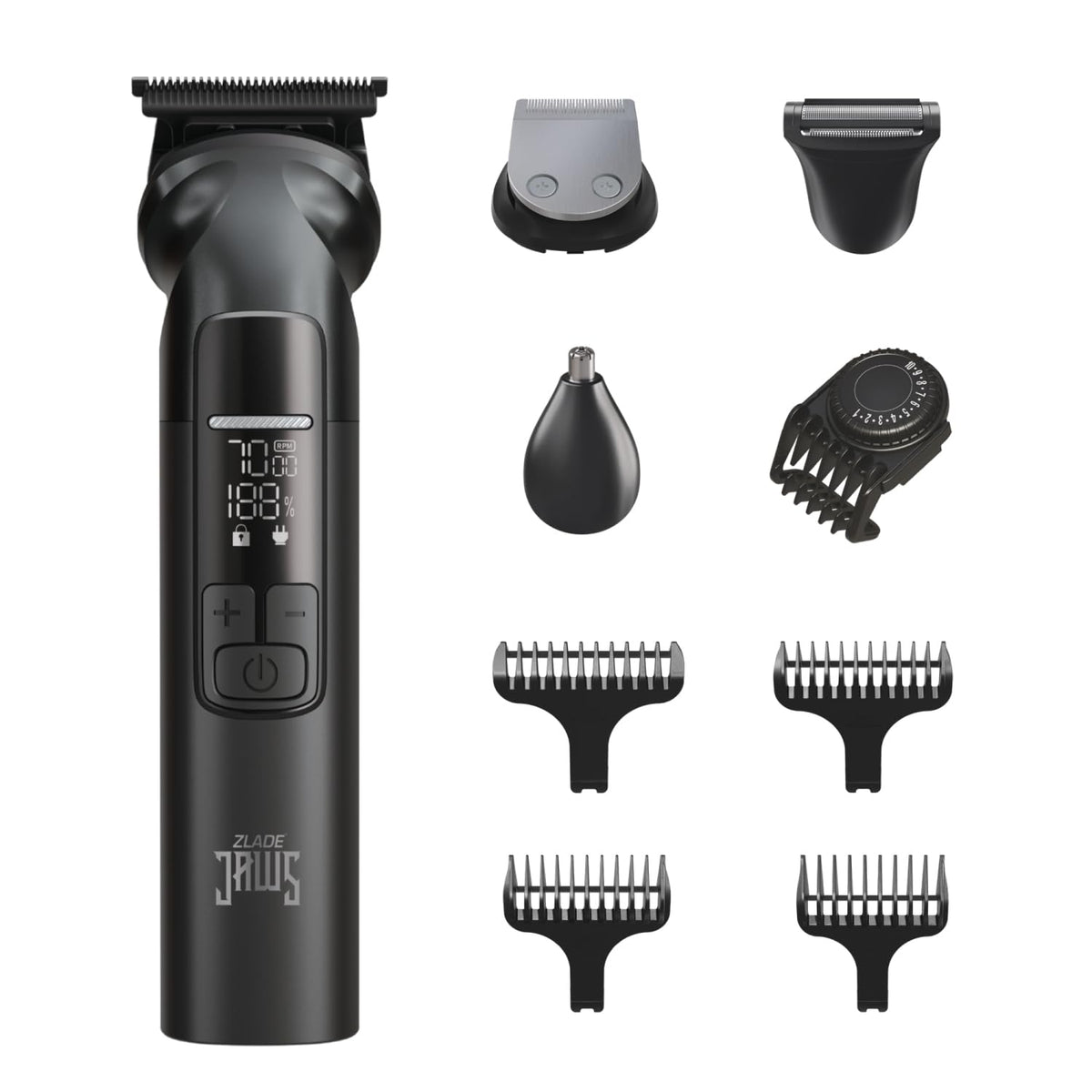 Alpha All-In-One Beard Trimmer for Men, 1200 mAh powerful battery with 150min runtime, USB C Ultra Fast Charging, IPX7 Waterproof full Washable...