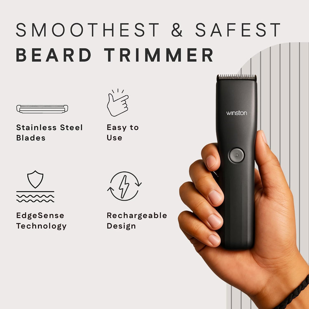Snipper Beard Trimmer for Men, 20 Length Settings up to 20mm, Precision Stainless Steel Blades, Digital Display, IPX7 Waterproof, Type-C Charging...