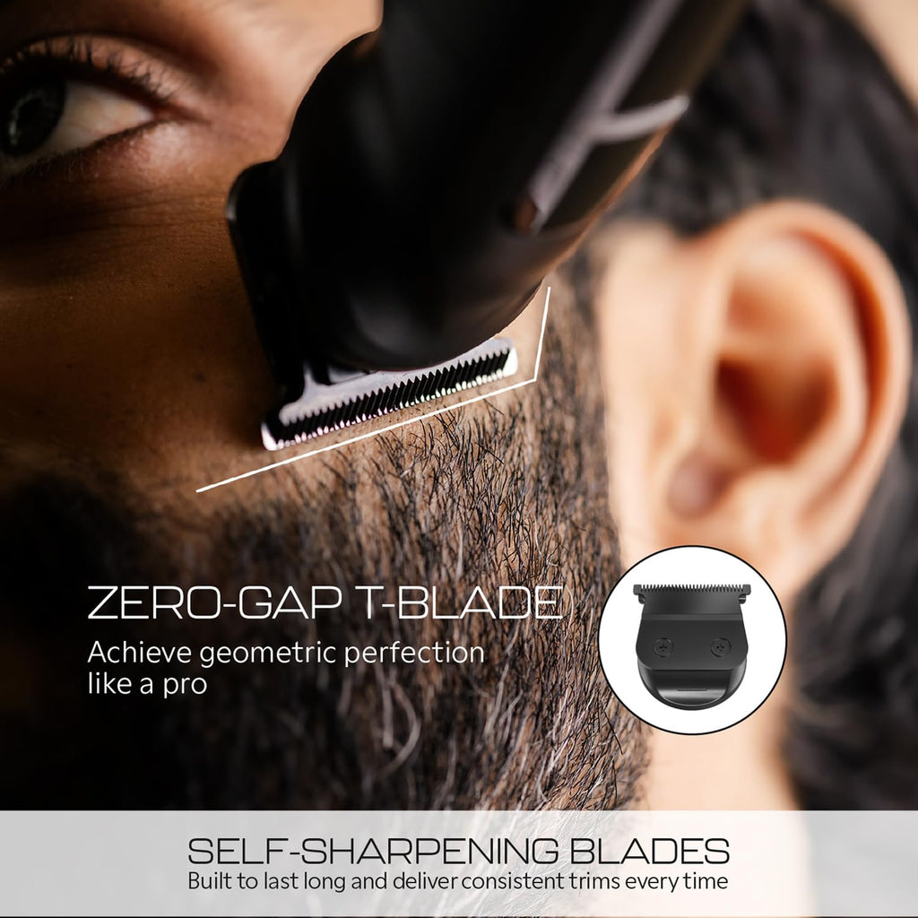 Alpha All-In-One Beard Trimmer for Men, 1200 mAh powerful battery with 150min runtime, USB C Ultra Fast Charging, IPX7 Waterproof full Washable...