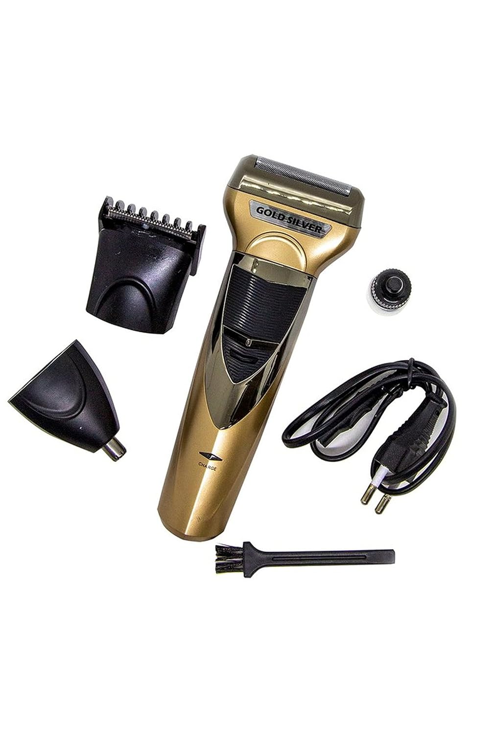 Men Professionals Design 3 In 1 Perfect Shaver, Hair Clipper And Nose Trimmer Rechargeable Beard And Moustaches Hair Machine And Trimming With Cord...