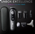 All-in-One Trimmer for Men , Cordless with 180-Min Runtime, Lifetime Sharp Metal Blades, Waterproof, Precision Comb, 50+ Length Settings, Premium Case, 8-in-1